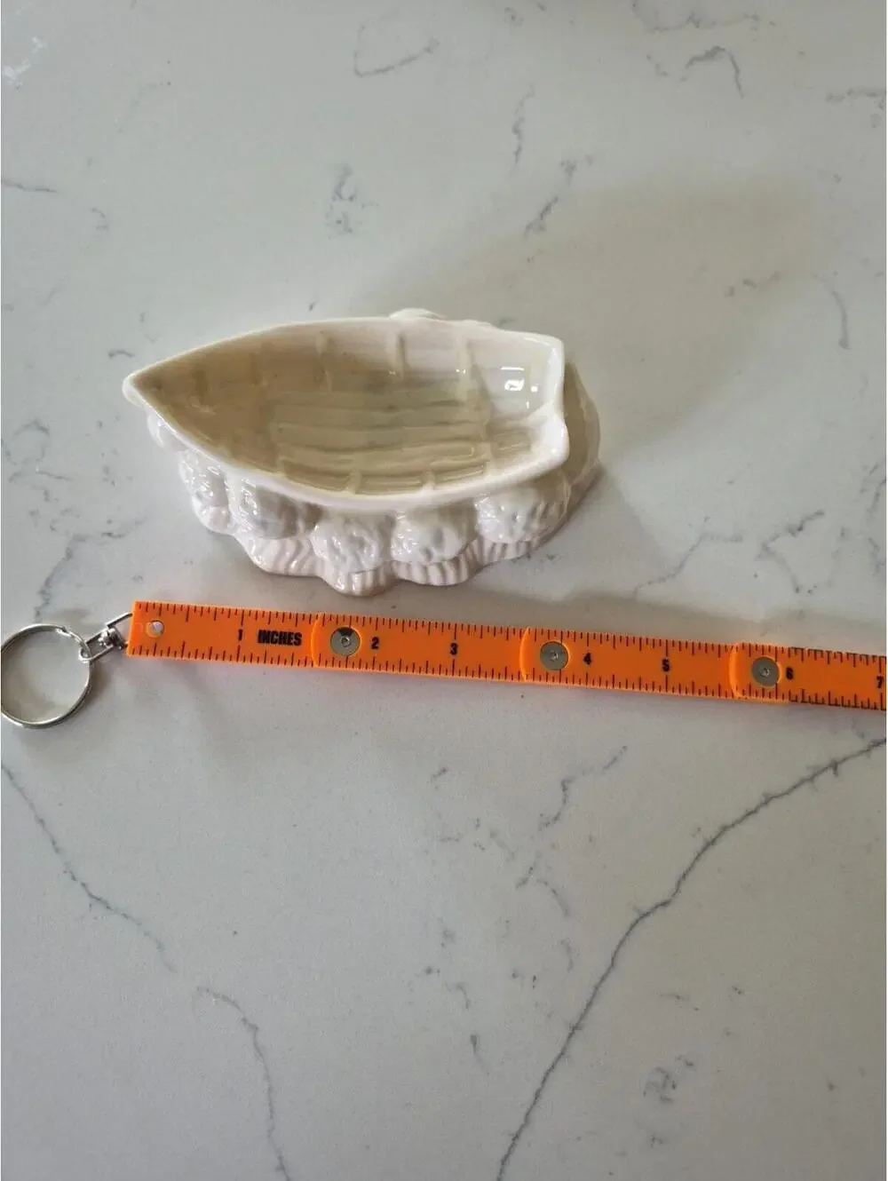 Vintage Belleek Boat Salt Cellar 6th Green Mark